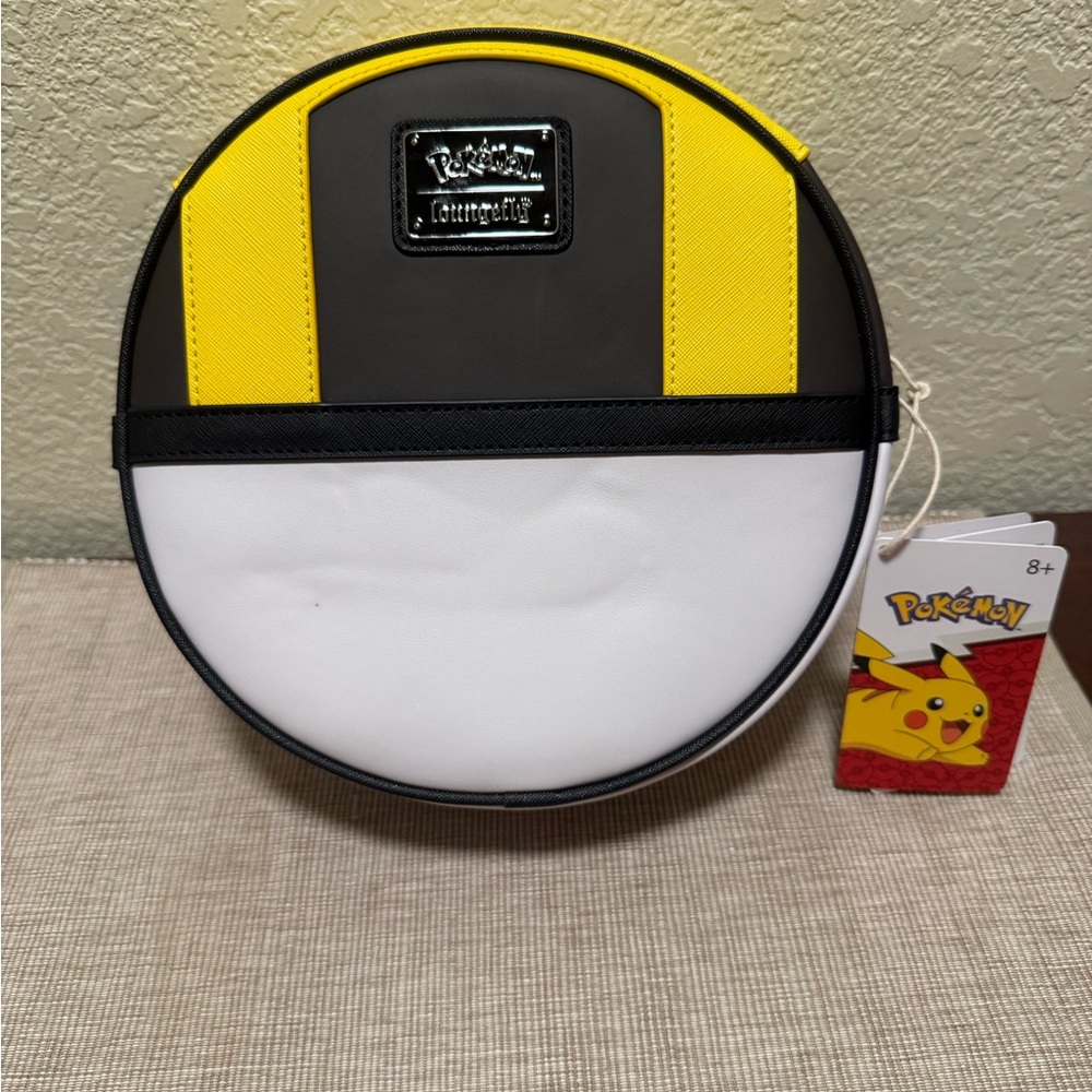 Loungefly Pokémon Ultra Ball Black and Yellow Bag